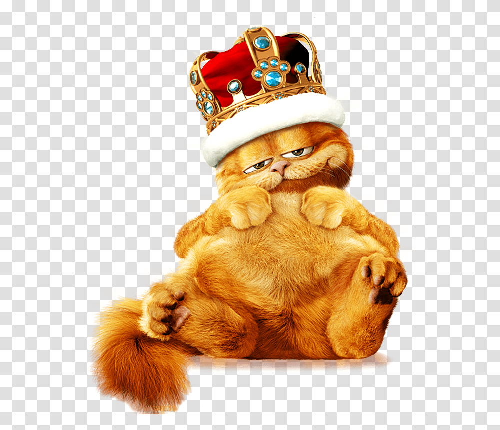 Garfield King, Figurine, Accessories, Accessory, Crowd Transparent Png
