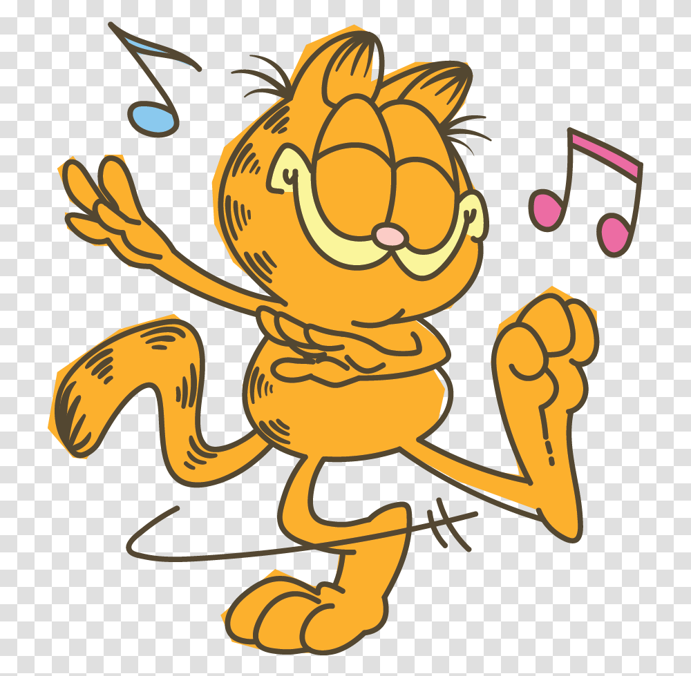 Garfield Line Messaging Sticker Garfield Fun Clipart, Insect, Invertebrate, Animal, Wasp Transparent Png
