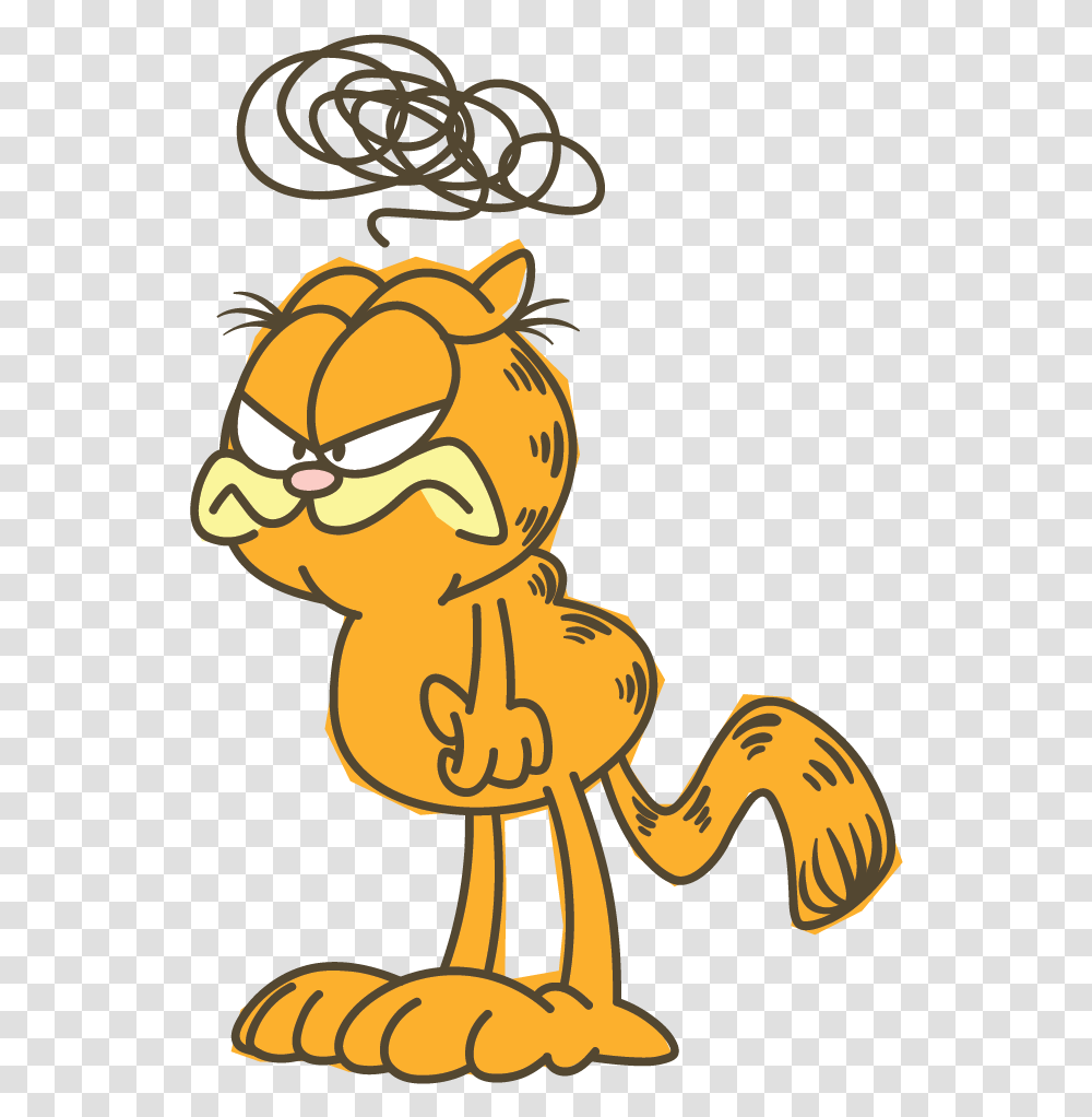 Garfield Line Messaging Sticker Garfield Stickers, Text, Symbol, Animal, Leisure Activities Transparent Png