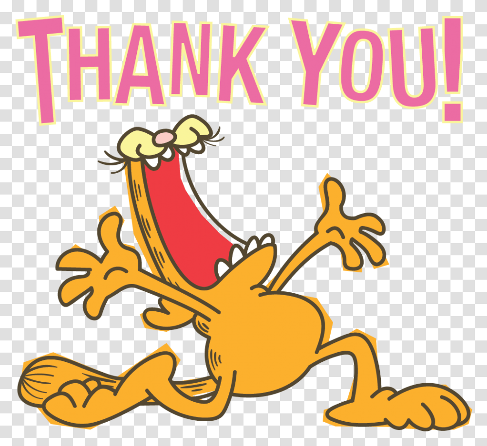 Garfield Line Stickers Boston Creative Studio Thank You Food, Plant, Advertisement, Poster, Text Transparent Png