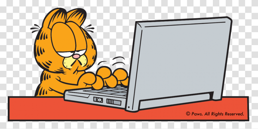 Garfield S Cyber Safety Adventures For Kids Is Now Poem About Garfield, Pc, Computer, Electronics, Laptop Transparent Png