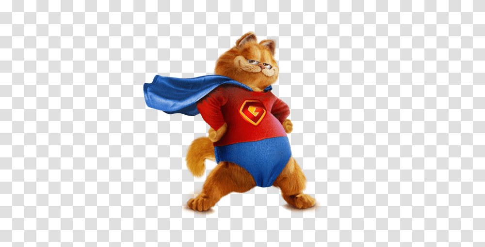 Garfield Superman Free, Mascot, Toy Transparent Png