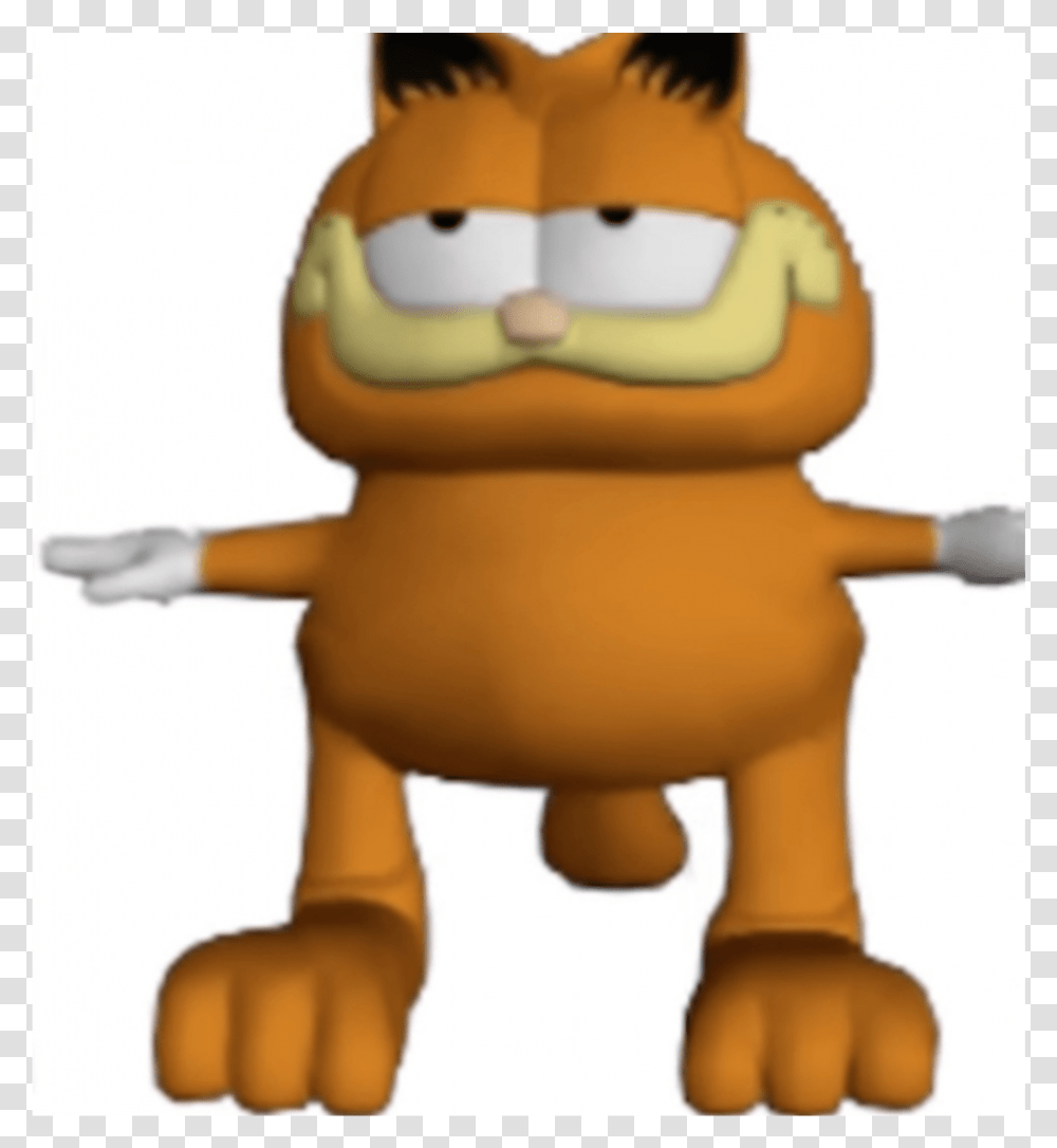 Garifield T Posing Oof Garfield Tpose Tposetuesday Garfield T Pose, Toy, Figurine, Animal, Outdoors Transparent Png