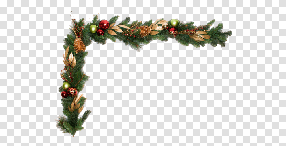 Garland Christmas Garland, Plant, Green, Leaf, Tree Transparent Png