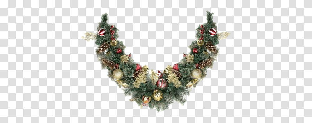 Garland Clipart Flower Black Christmas Tinsel Necklace, Plant, Ornament, Tree, Wreath Transparent Png