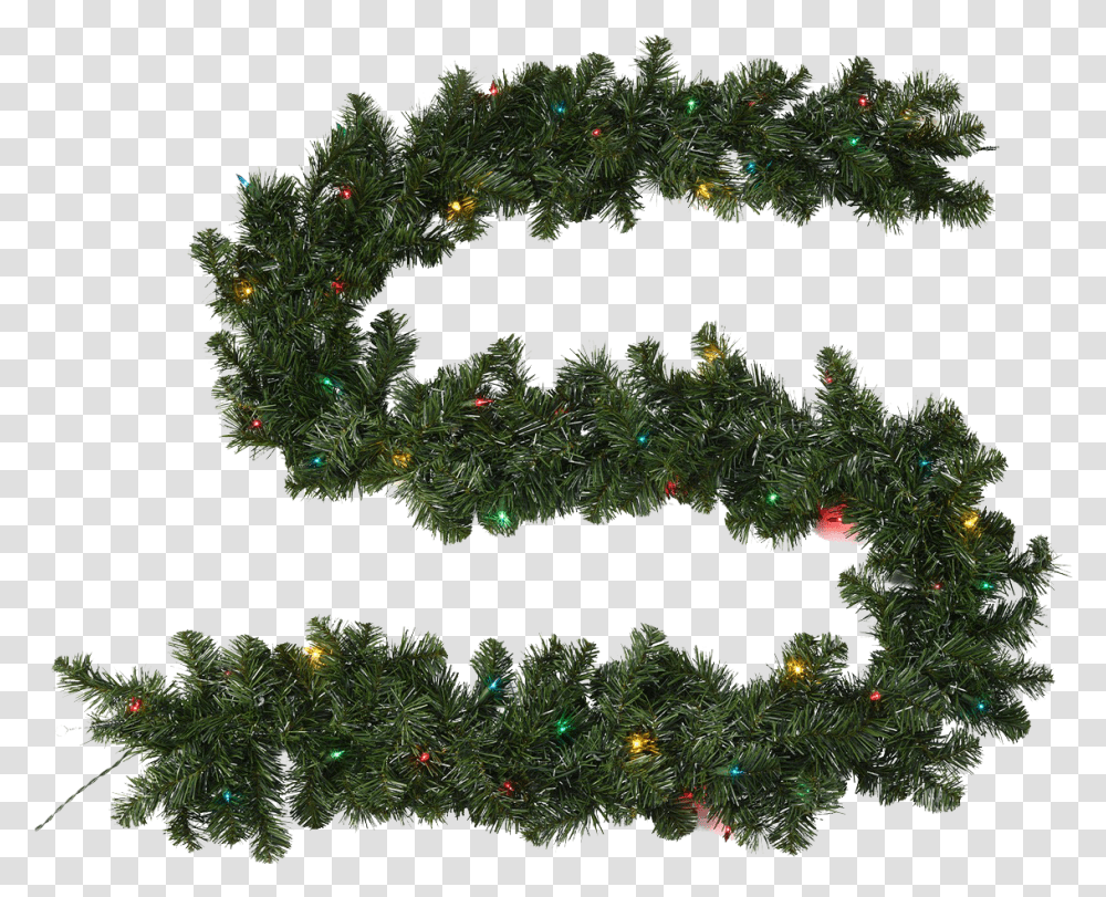 Garland Free Christmas Tree, Plant, Ornament, Pine, Conifer Transparent Png