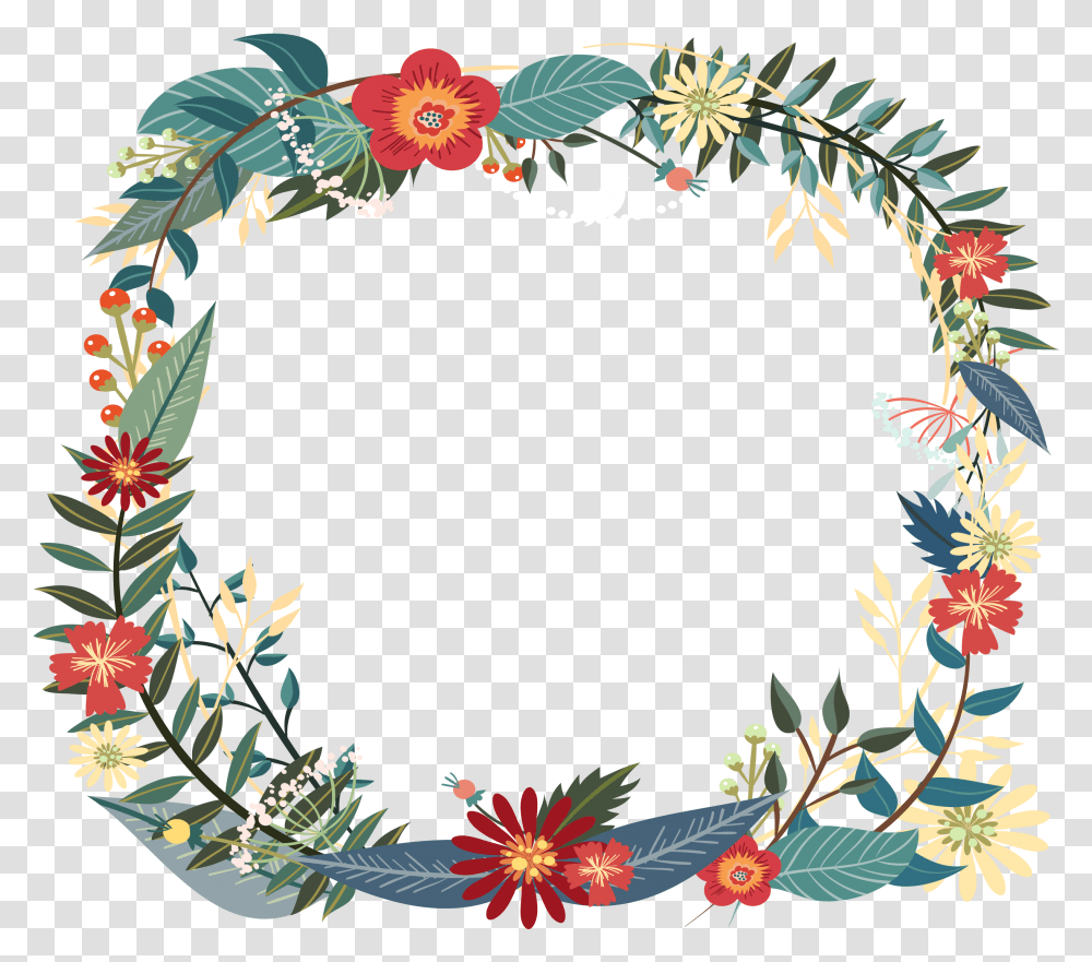 Garland Wreath Flower Guirnaldas, Pattern, Graphics, Art Transparent Png