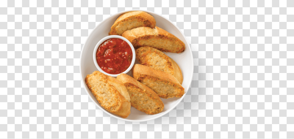 Garlic Bread Top View, Food, Fried Chicken, Nuggets, Ketchup Transparent Png