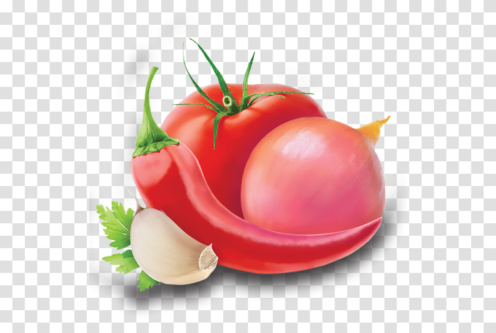 Garlic Clipart Fresh Chili And Tomato, Plant, Vegetable, Food, Produce Transparent Png