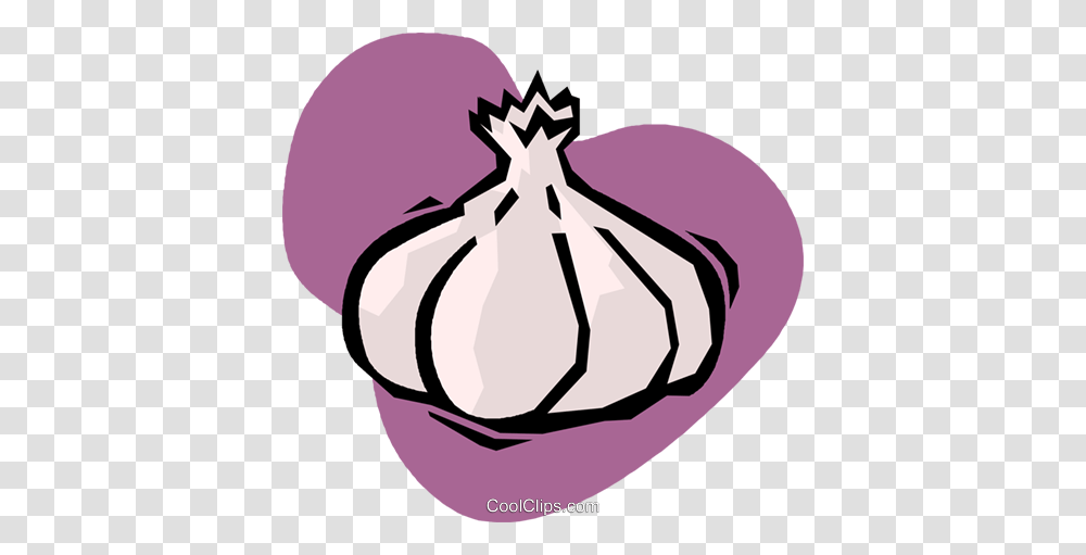Garlic Cloves Royalty Free Vector Clip Art Illustration, Plant, Vegetable, Food, Sprout Transparent Png