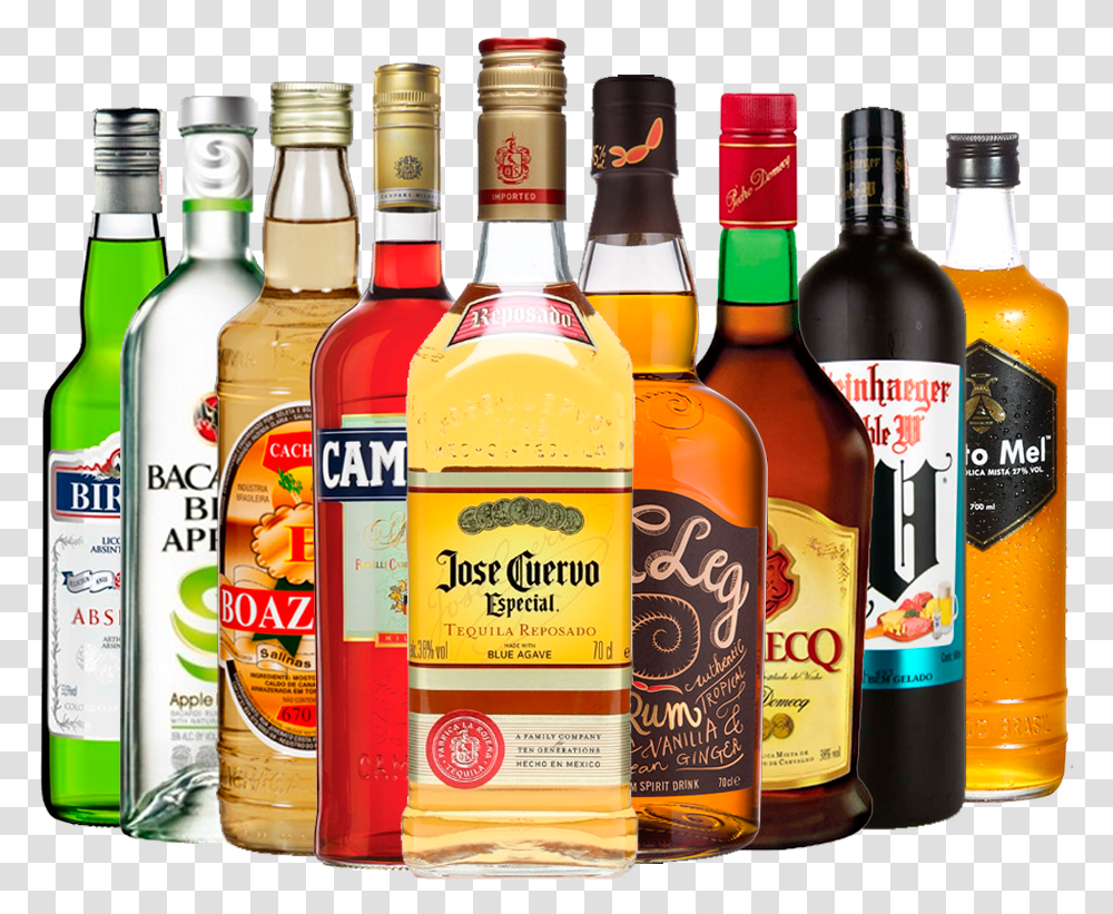Garrafas De Destilados, Liquor, Alcohol, Beverage, Drink Transparent Png