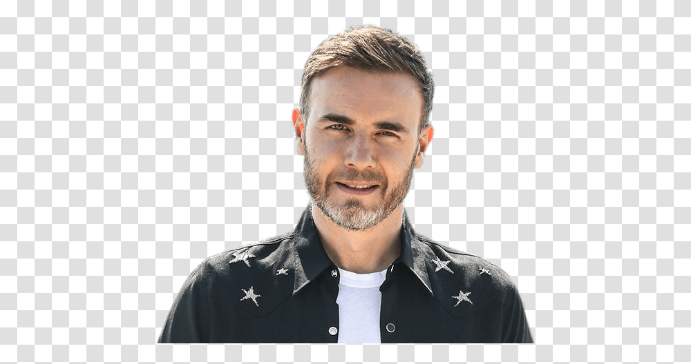 Gary Barlow Star Shirt Gary Barlow Tour 2018, Person, Human, Face, Performer Transparent Png