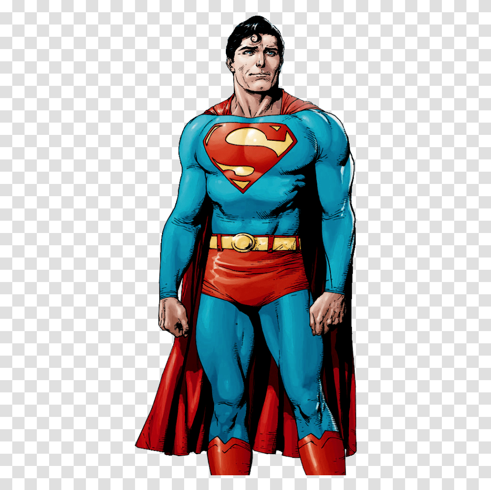 Gary Frank Superman Christopher Reeve, Person, Spandex, Sleeve Transparent Png