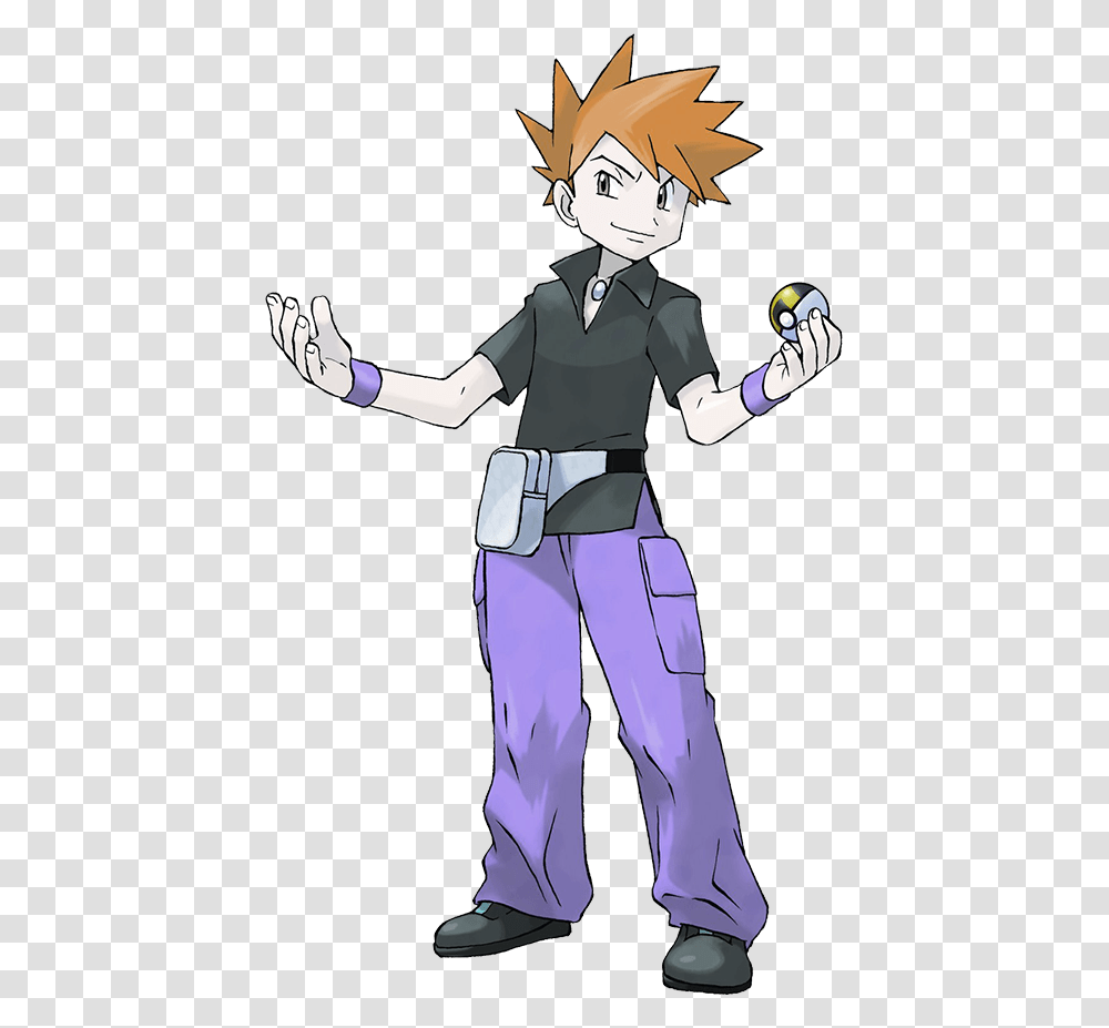 Gary Pokemon Trainer Character Pokemon Blue, Person, Cleaning, Standing, Female Transparent Png