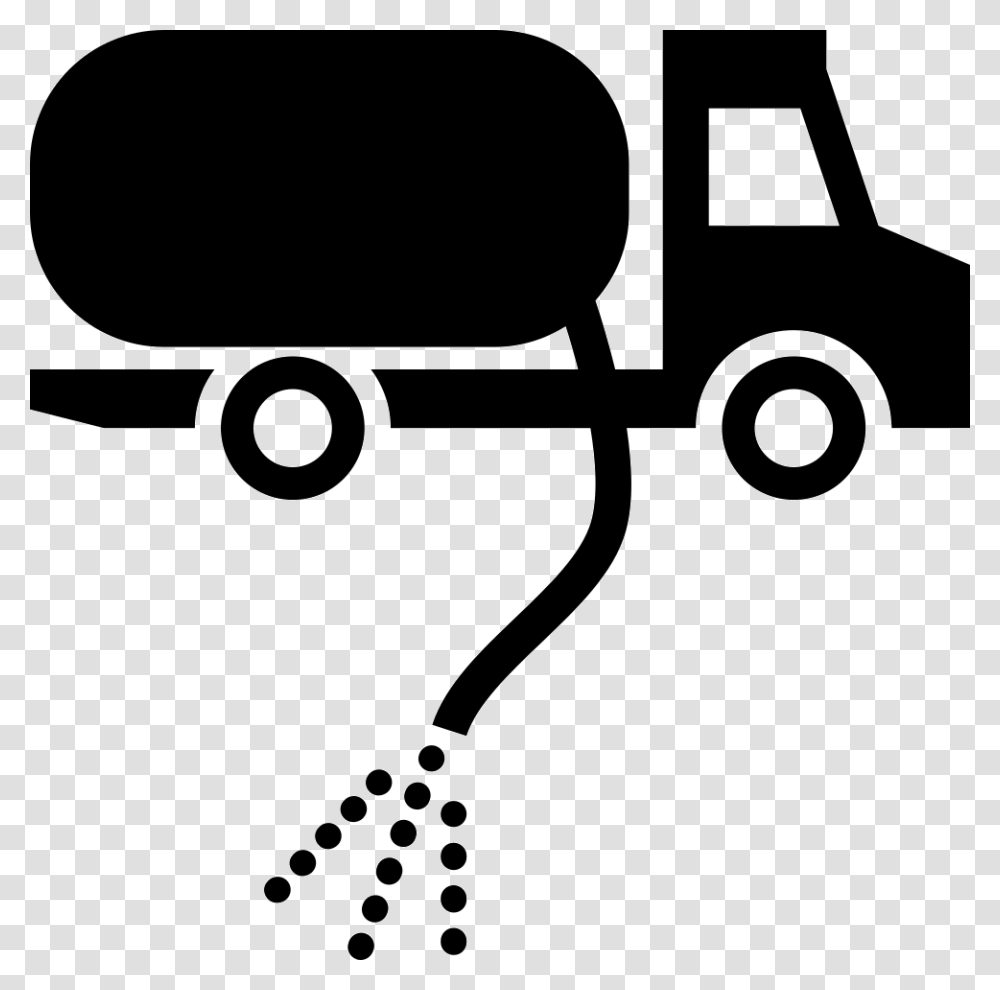 Gas Container Truck Delivery Truck Icon, Stencil, Lawn Mower, Tool, Blow Dryer Transparent Png