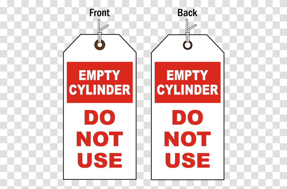 Gas Cylinder Empty Tags, Label, Number Transparent Png