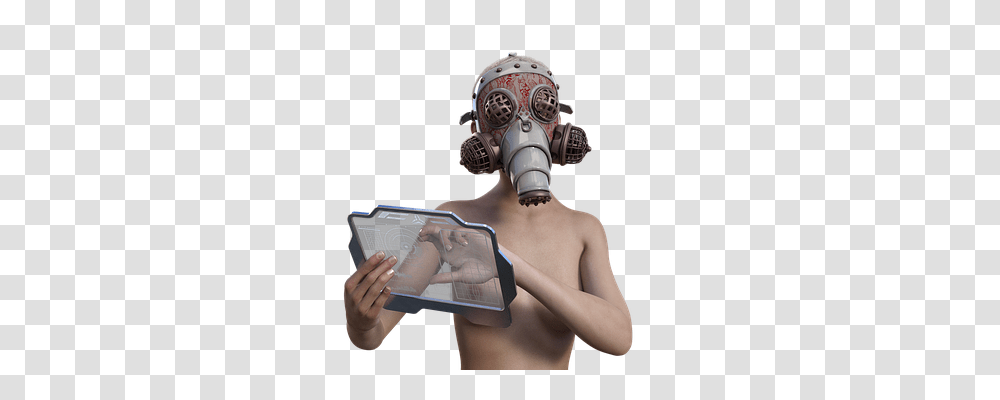 Gas Mask Person, Human, Electronics, Screen Transparent Png