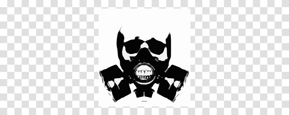 Gas Mask Stencil, Emblem, Person Transparent Png