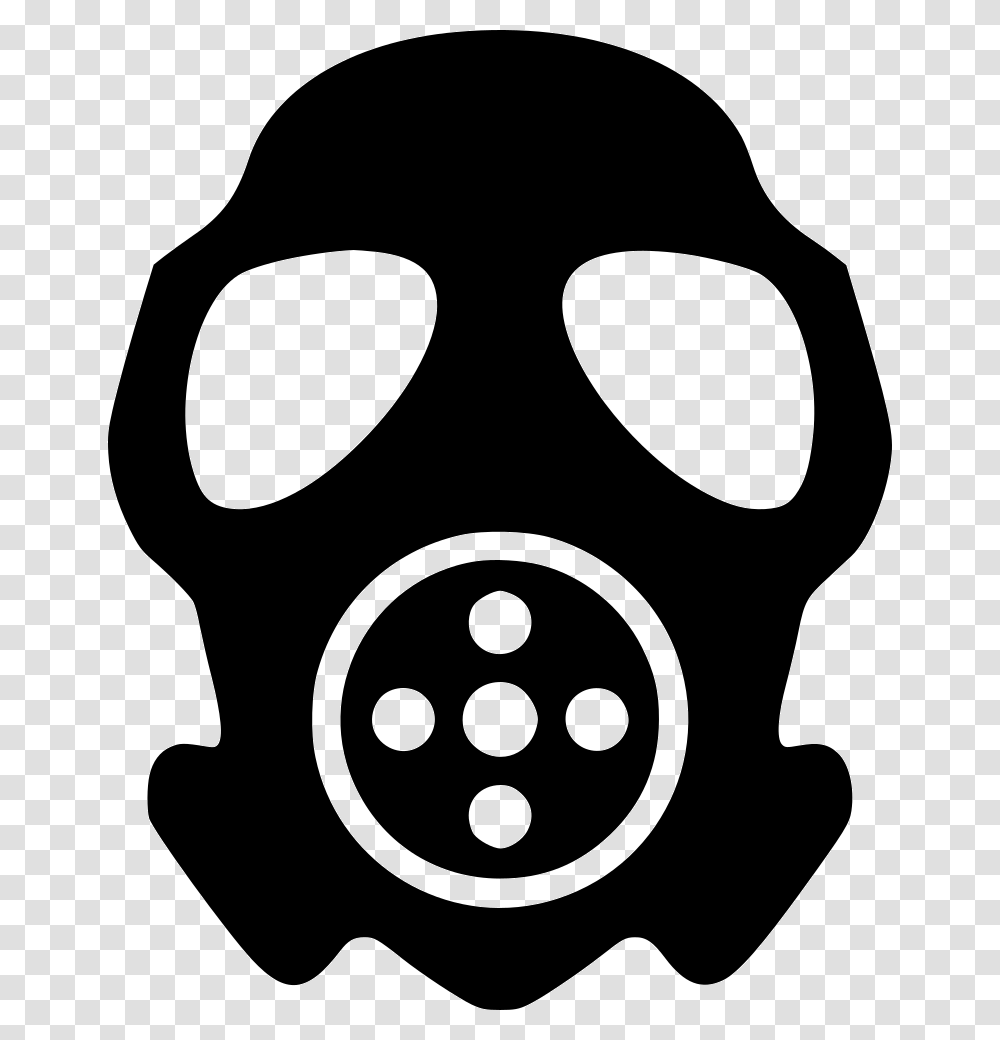 Gas Mask Attack Face Gasmask Clipart, Stencil, Logo Transparent Png