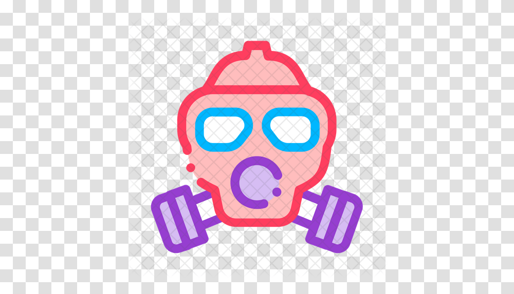 Gas Mask Icon Illustration, Pac Man, Hydrant, Robot Transparent Png