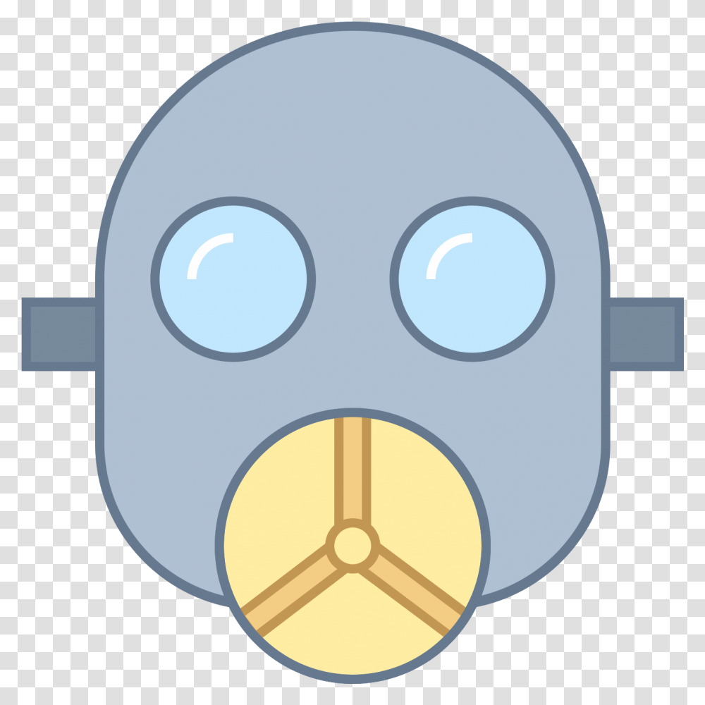 Gas Mask Icon Oxygen Mask Clip Art, Disk, Sphere, Accessories, Accessory Transparent Png