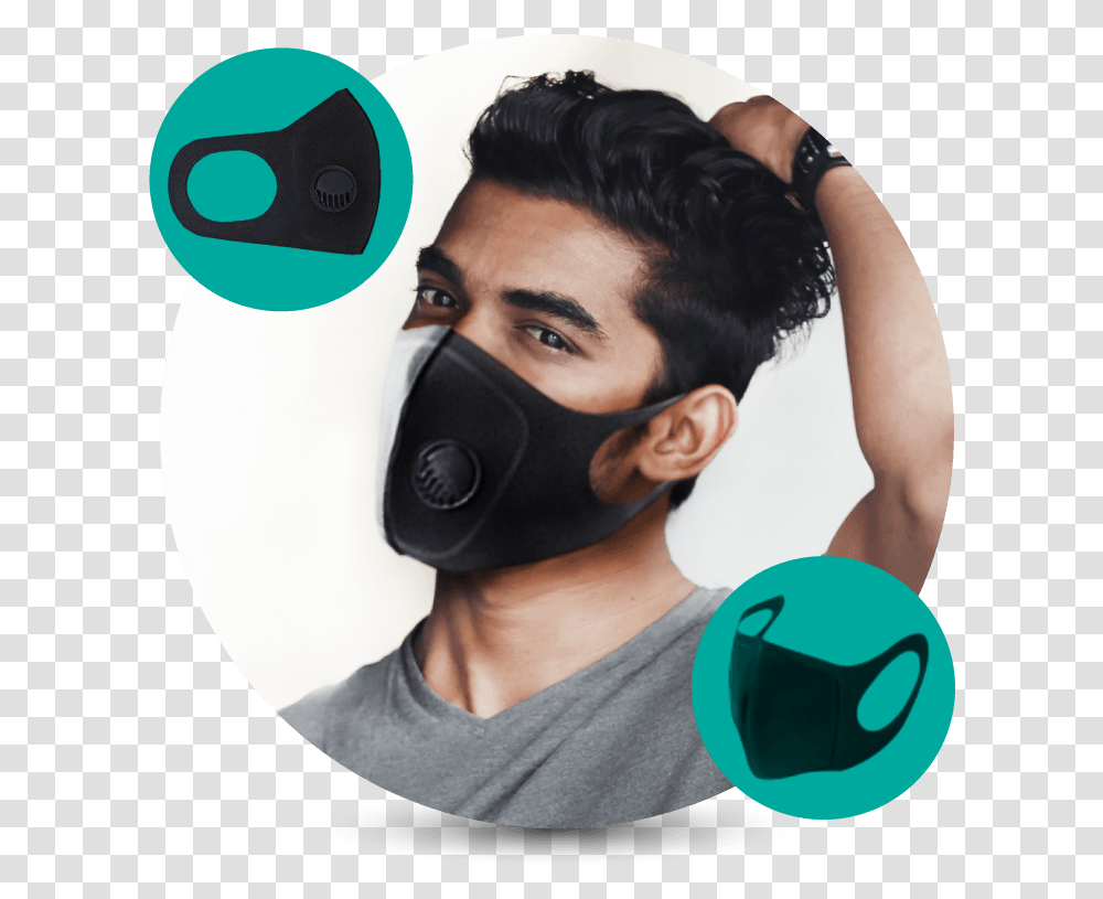 Gas Mask, Person, Face, Headphones, Electronics Transparent Png