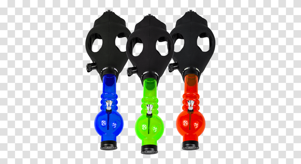 Gas Mask Water Pipe Assorted Colors Gas Mask Water Pipe, Toy, Maraca, Musical Instrument Transparent Png