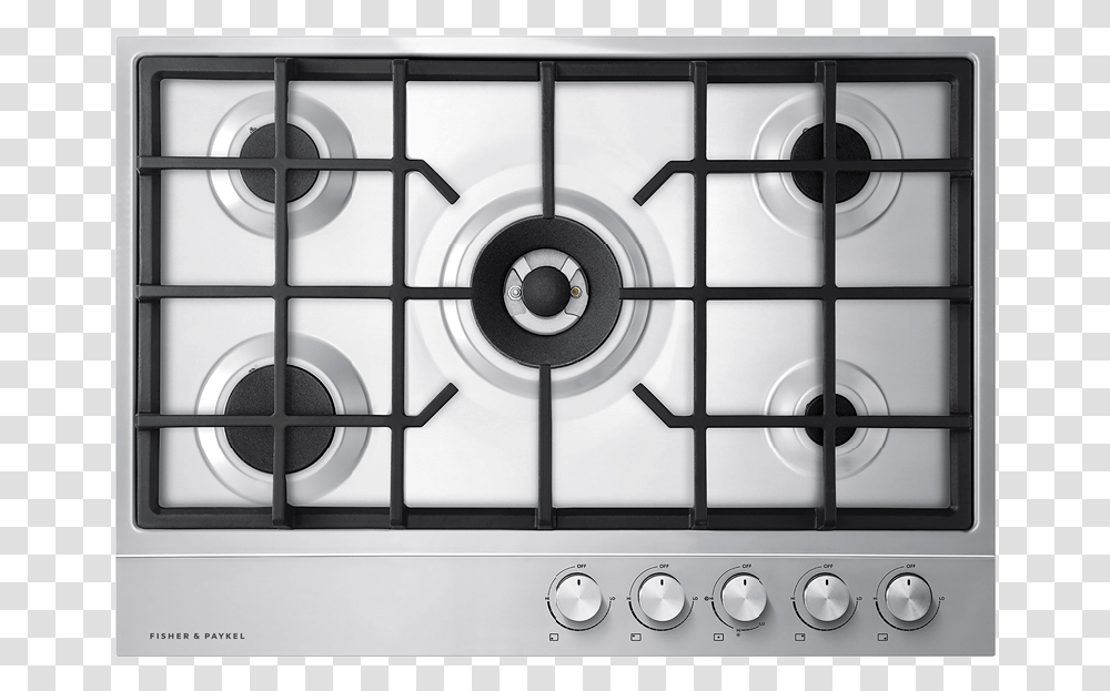 Gas On Steel Cooktop 30 Pdp Fisher Paykel 30 Cooktop, Indoors, Oven, Appliance, Burner Transparent Png