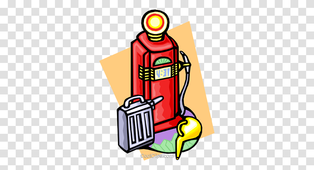 Gas Pump And Can Royalty Free Vector Clip Art Illustration, Machine, Petrol, Gas Station Transparent Png