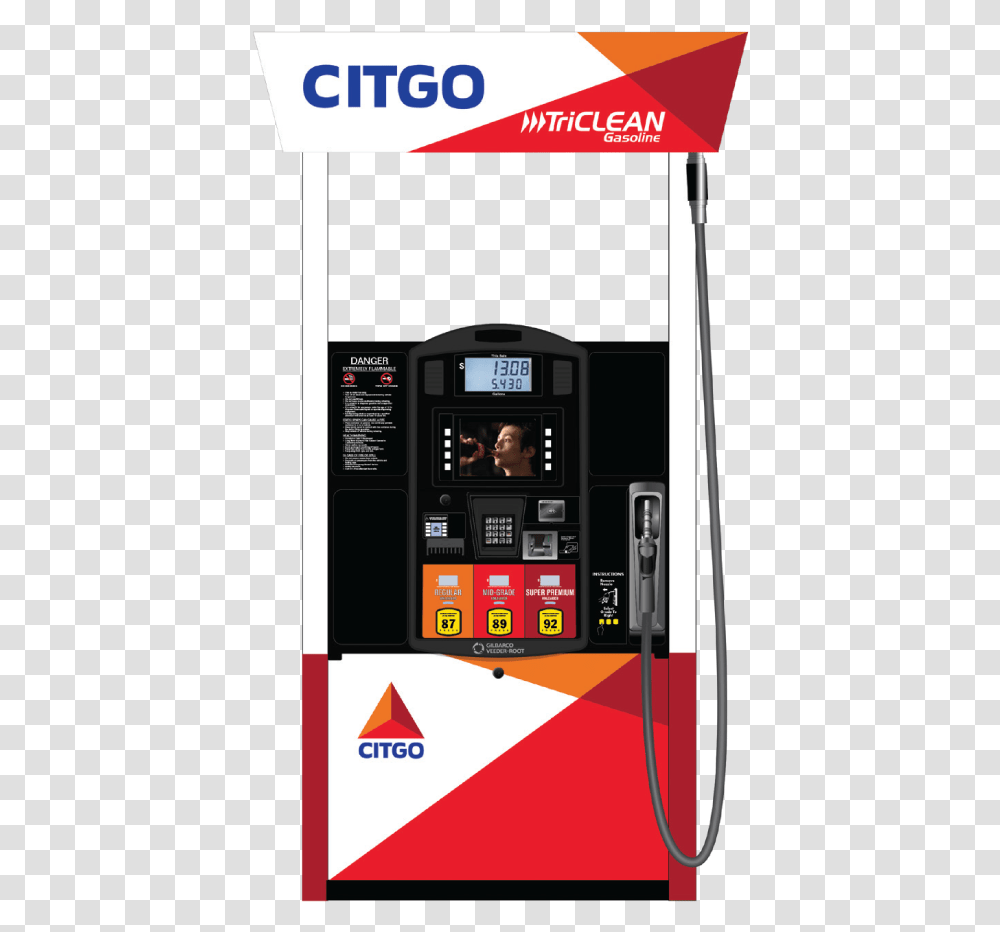 Gas Pump Citgo, Person, Mobile Phone, Electronics, Machine Transparent Png