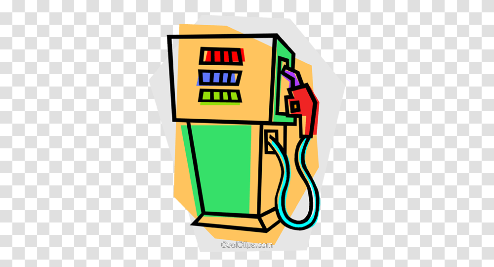Gas Pump Royalty Free Vector Clip Art Illustration, Machine, Gas Station, Petrol Transparent Png