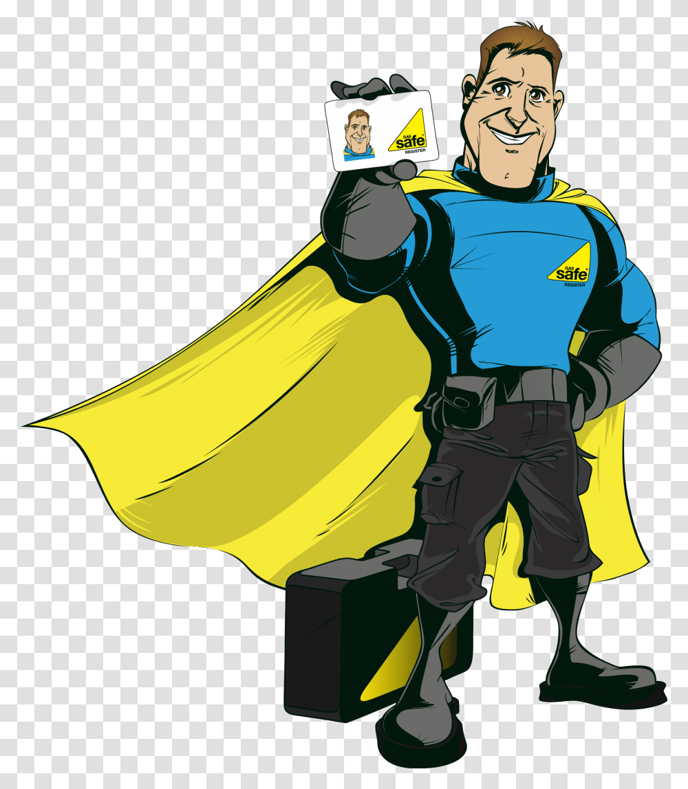 Gas Safe Hero Doug Gas Safety Week 2018, Person, Coat, Sleeve Transparent Png