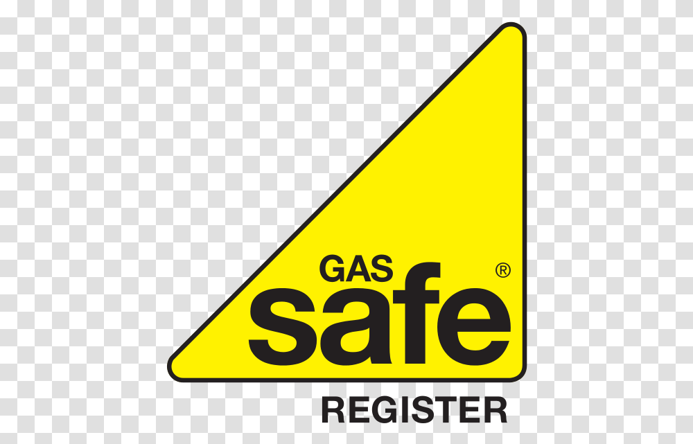 Gas Safe Register Gas Safe Register Logo, Triangle, Sign, Baseball Bat Transparent Png