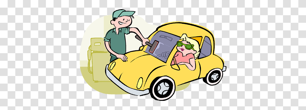 Gas Station Attendant Royalty Free Vector Clip Art Illustration, Car, Vehicle, Transportation, Automobile Transparent Png