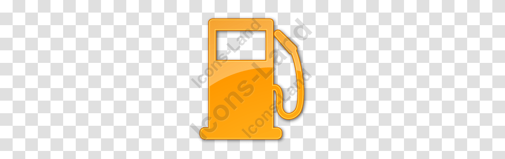 Gas Station Plain Orange Icon Pngico Icons, Gas Pump, Machine, Petrol, Electronics Transparent Png
