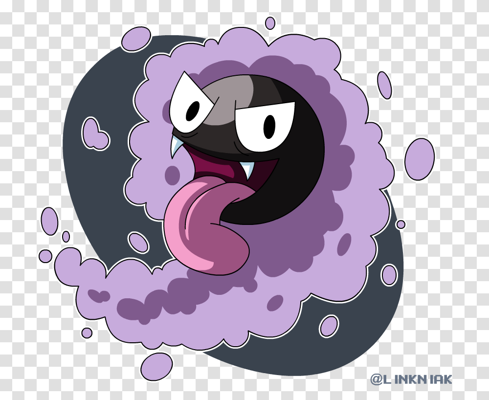 Gastly By Linkniak Illustration, Graphics, Art, Bird, Animal Transparent Png