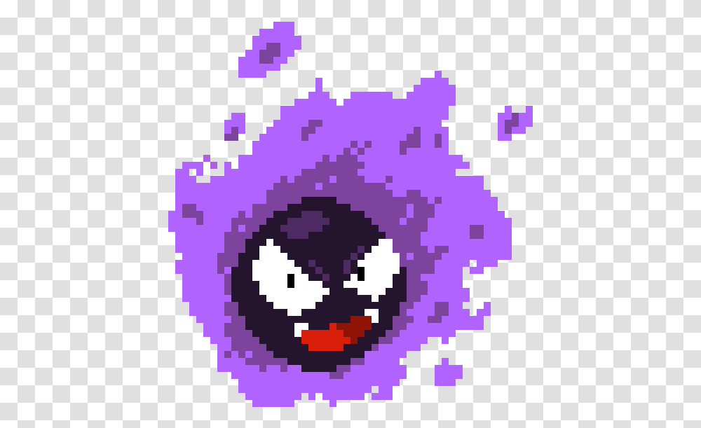 Gastly Gengar Pixel Art, Rug, Text, Graphics, Paper Transparent Png