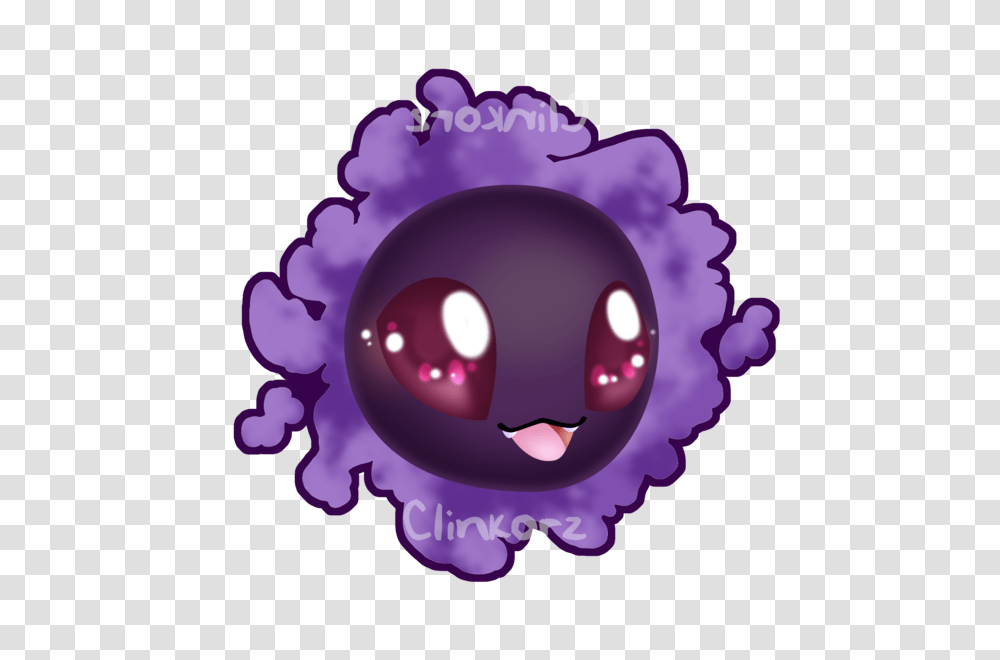 Gastly, Purple, Birthday Cake Transparent Png