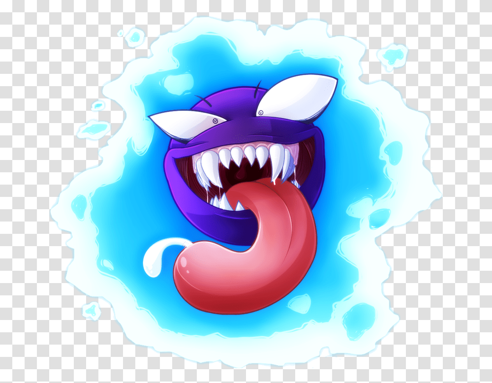 Gastly No Pokemon Shuffle Gastly, Teeth, Mouth, Lip, Birthday Cake Transparent Png