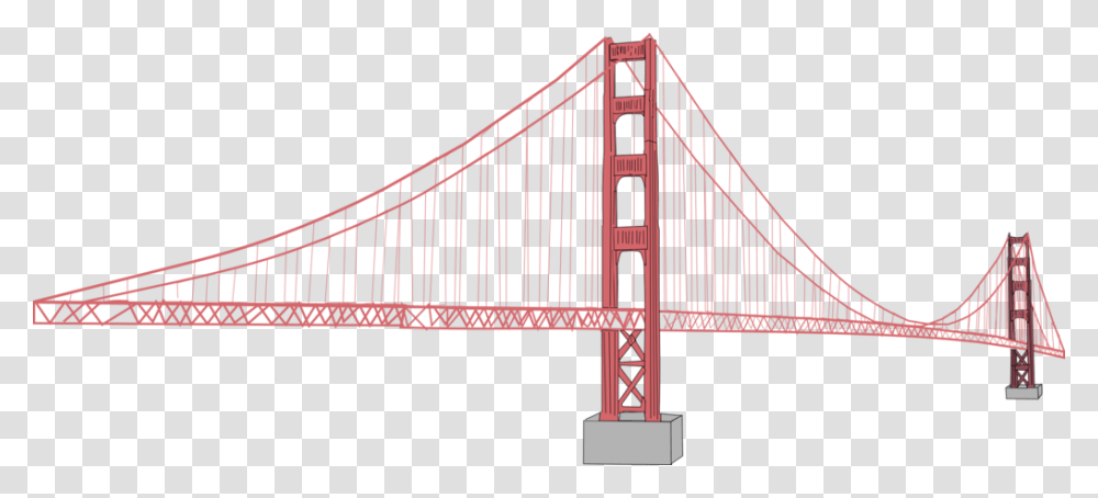 Gate Clip Suspension Golden Gate Bridge, Building, Suspension Bridge, Outdoors, Nature Transparent Png