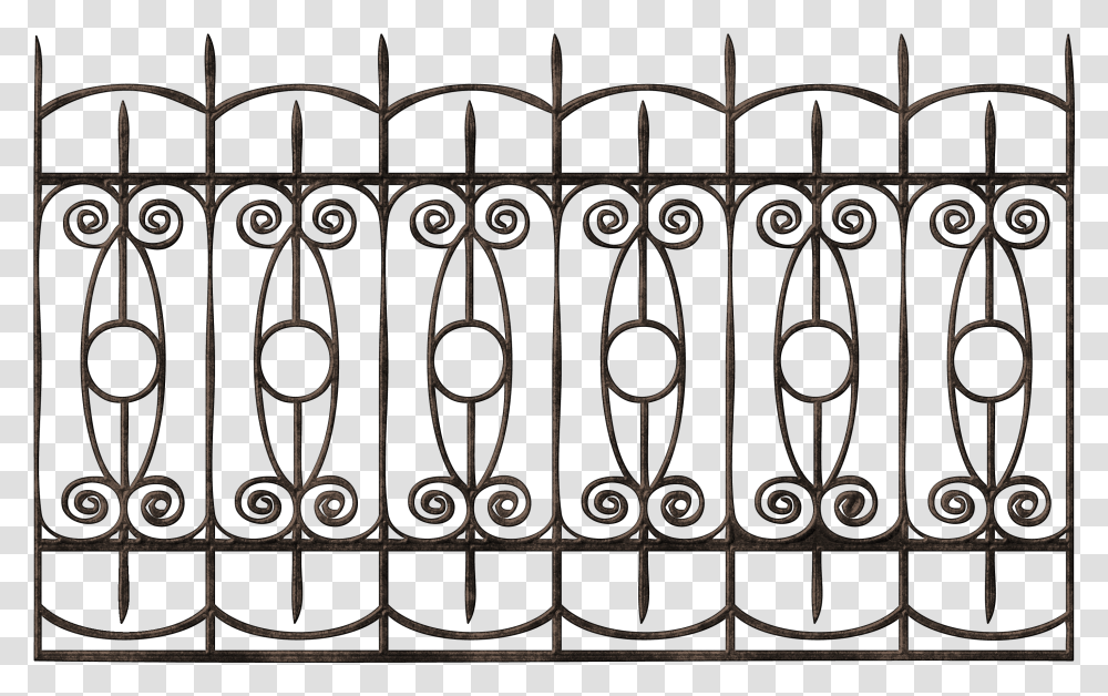 Gate Clipart Metal Bar Iron Fence, Railing, Grille, Handrail, Banister Transparent Png