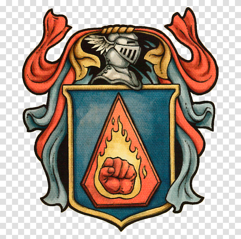 Gate Flaming Fist Badge, Logo, Trademark, Emblem Transparent Png