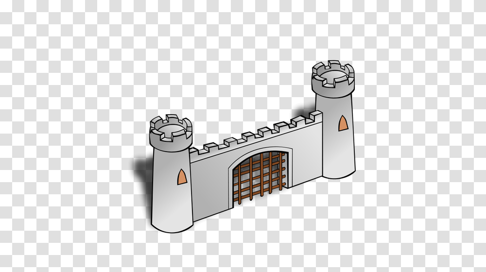 Gate Of A Castle Vector, Building, Architecture, Jaw, Tower Transparent Png
