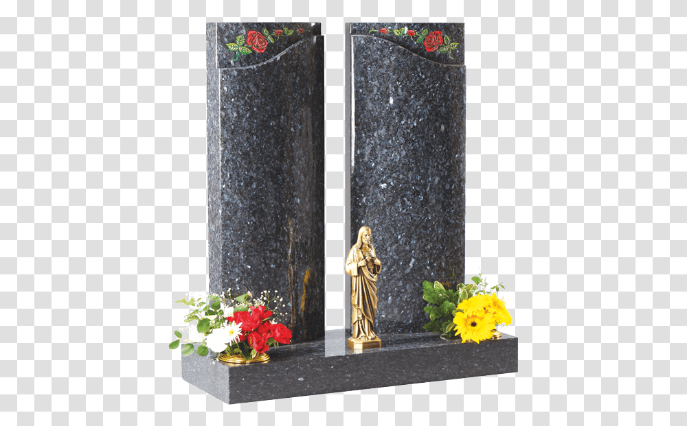 Gates Of Heaven Headstone And Statue Gates Of Heaven Photos Headstone, Plant, Flower, Person, Flower Arrangement Transparent Png