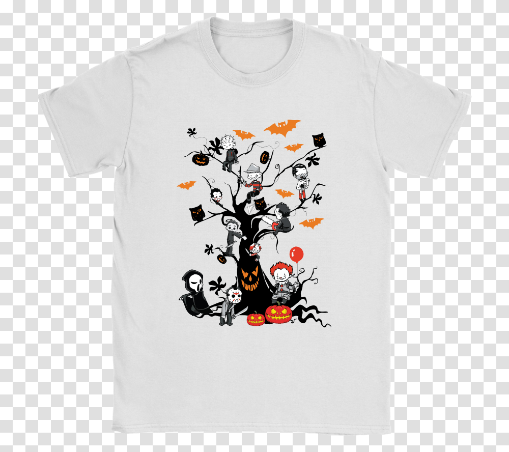Gather Around The Living Halloween Tree Funny Star Wars Shirts, Clothing, Apparel, T-Shirt, Plant Transparent Png