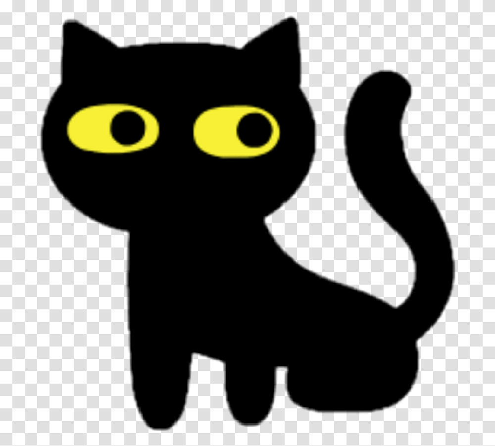 Gatito Gat Gatitokawaii Halloween Happyhalloween Tumbl Black Cat, Pet, Mammal, Animal Transparent Png