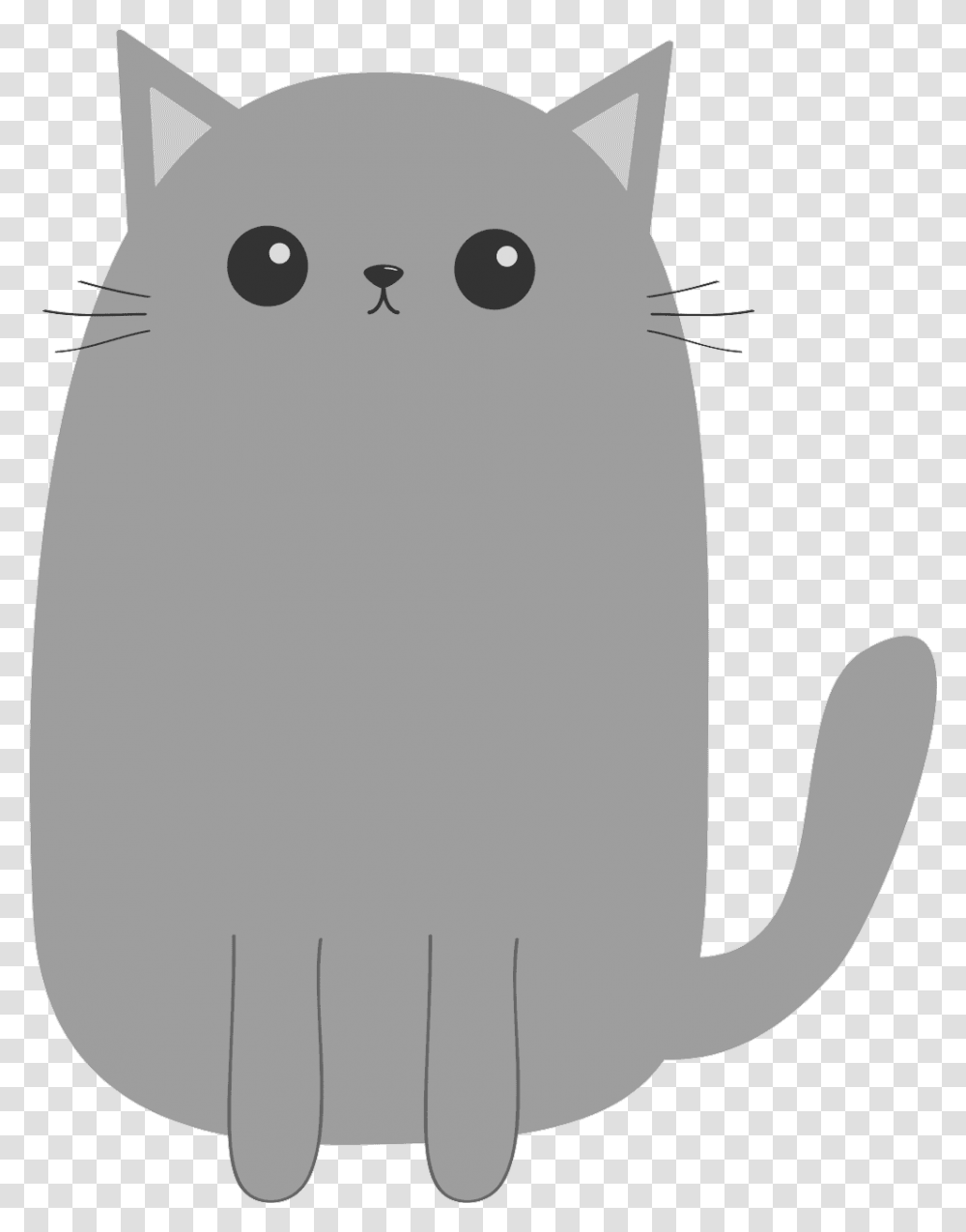 Gatito Kawaii Cute Cat Cartoon Funny, Rodent, Mammal, Animal, Snowman Transparent Png