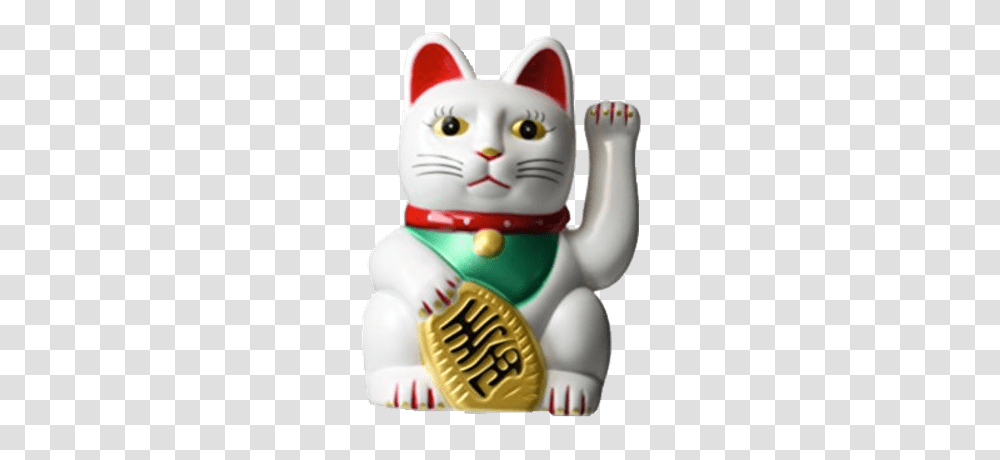 Gato De La Fortuna Sonriendo Transparente, Toy, Figurine, Logo Transparent Png