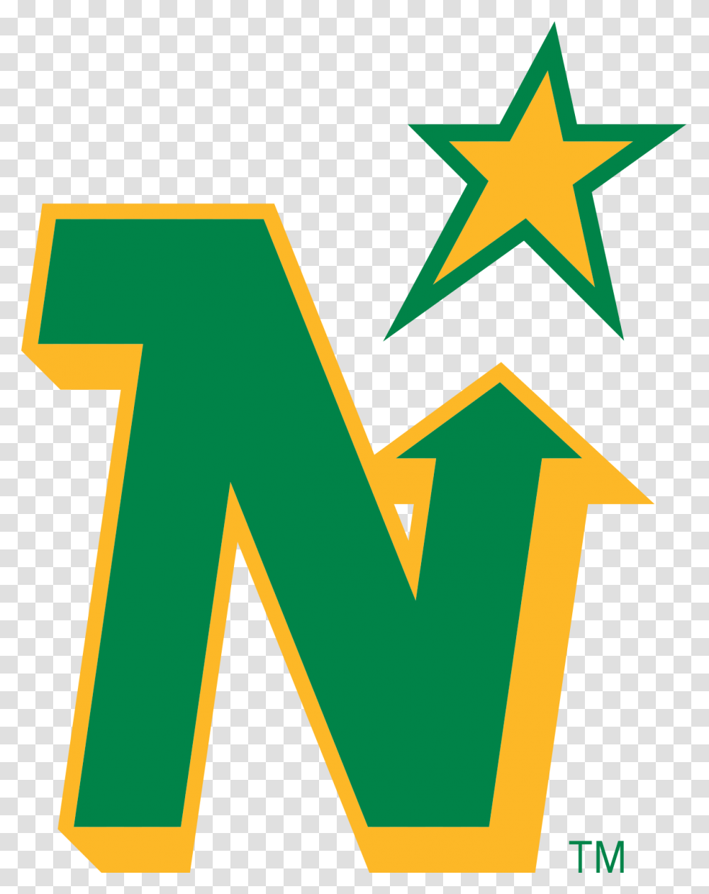 Gator Clipart North Star Minnesota North Stars Logo, Symbol, Star Symbol, Text, Trademark Transparent Png