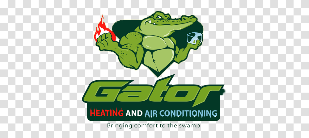 Gator Heating And Air Conditioning Gator Heating And Air, Animal, Frog, Amphibian, Wildlife Transparent Png